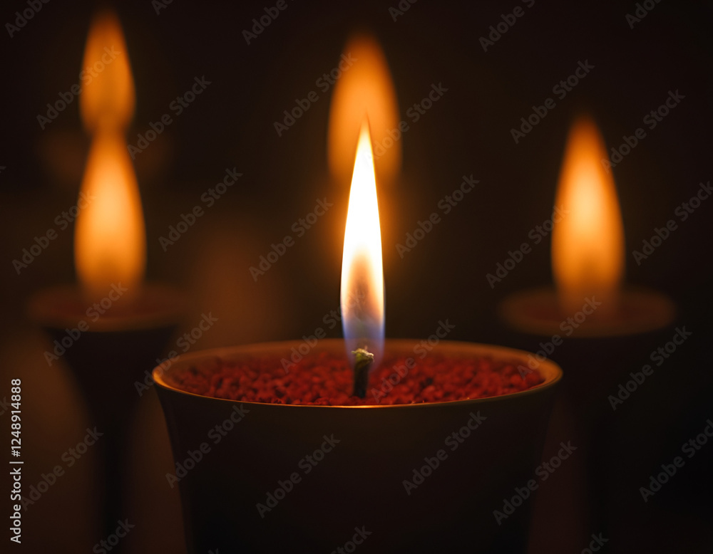 Fire candles in church Fire candles in church
