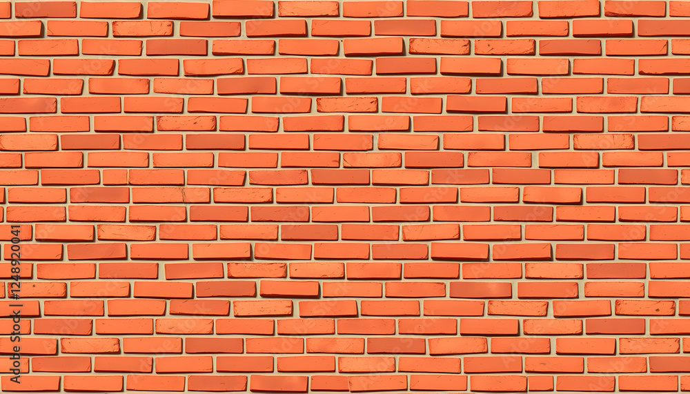 The background of the brick wall, made of bricks of dark orange color. Can be used for interior design, pixel art. with white shades The background of the brick wall, made of bricks of dark orange color. Can be used for interior design, pixel art. with white shades