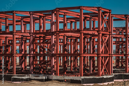 Metal steel construction building