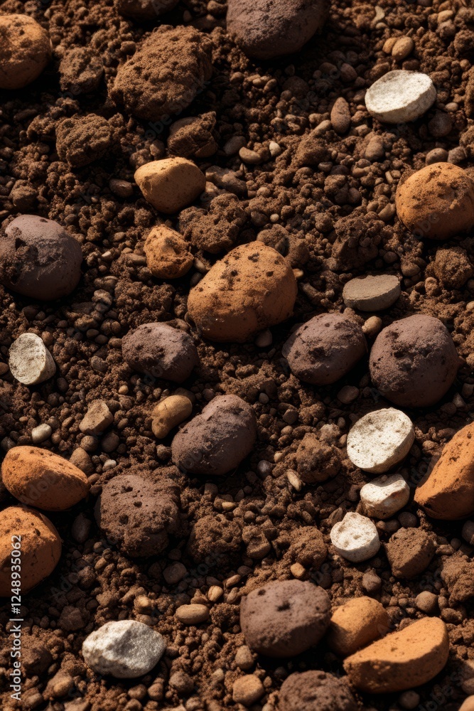 a close up of a pile of rocks and gravel with coins a close up of a pile of rocks and gravel with coins