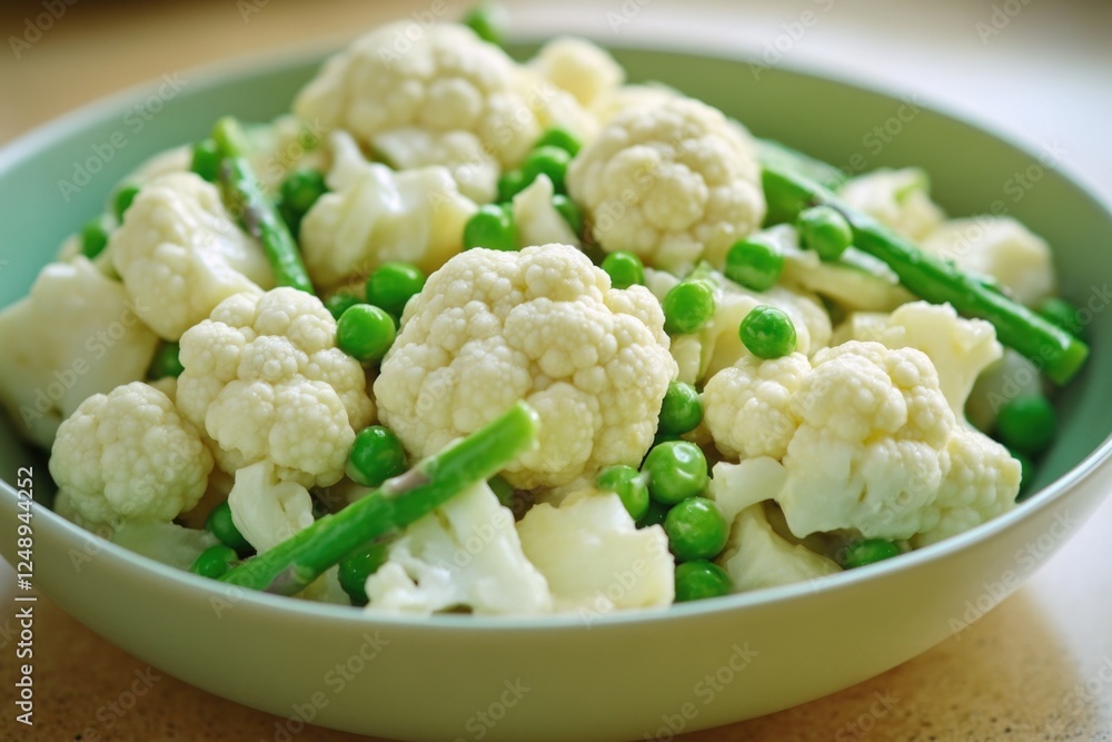 A nutritious vegetable side dish served in a bowl A nutritious vegetable side dish served in a bowl