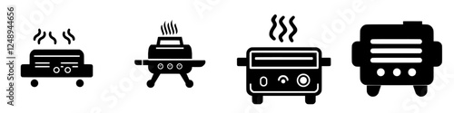 Different models of kitchen toasters showcasing unique designs and functionalities