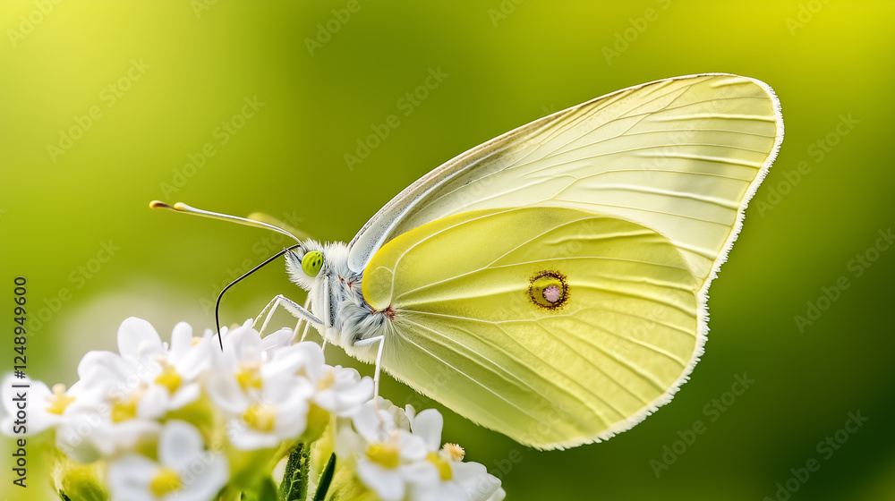 Butterfly resting gracefully on a vibrant wildflower captures the essence of a serene outdoor environment with soft, blurred greenery in the background Butterfly resting gracefully on a vibrant wildflower captures the essence of a serene outdoor environment with soft, blurred greenery in the background