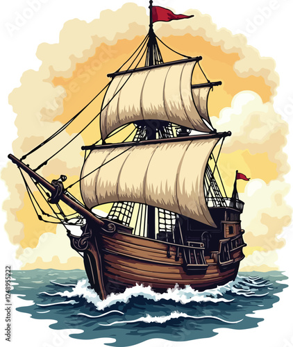 Creative retro t-shirt design vector illustration