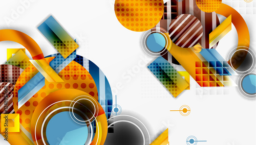 Dynamic complex geometric abstract background
