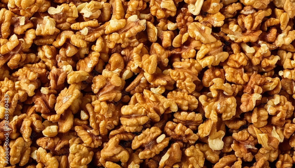 Deliciously roasted walnuts ready for snacking or cooking in various dishes Deliciously roasted walnuts ready for snacking or cooking in various dishes