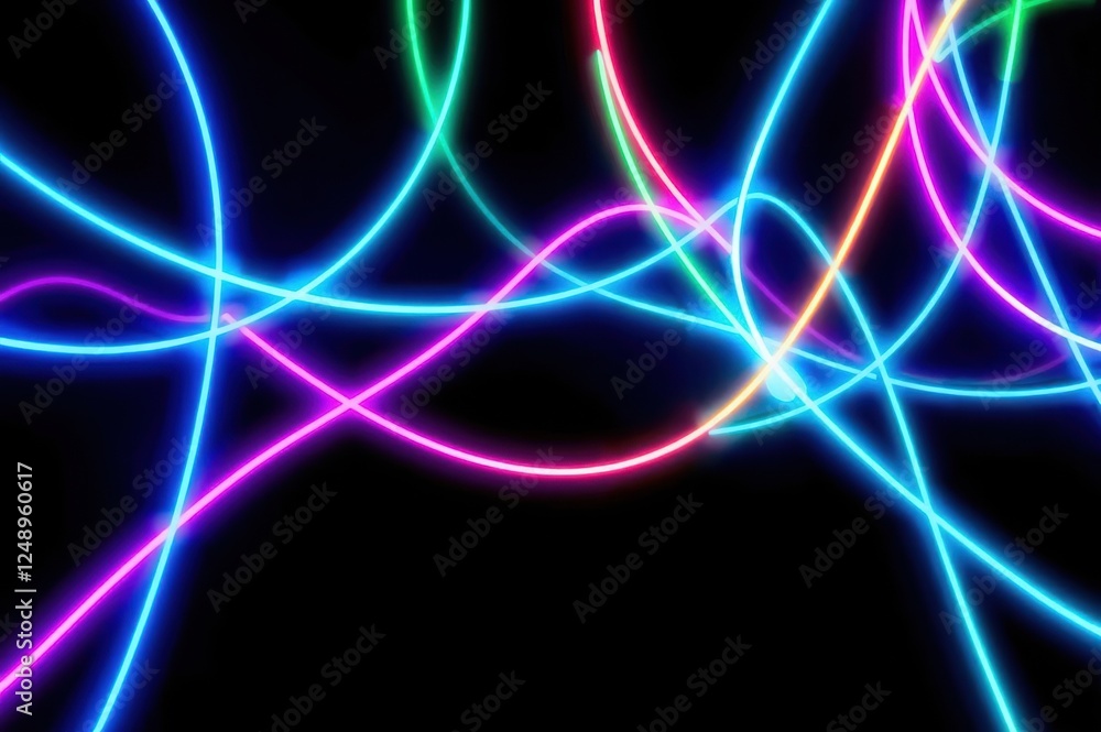 Abstract Neon Light Trails Abstract Neon Light Trails