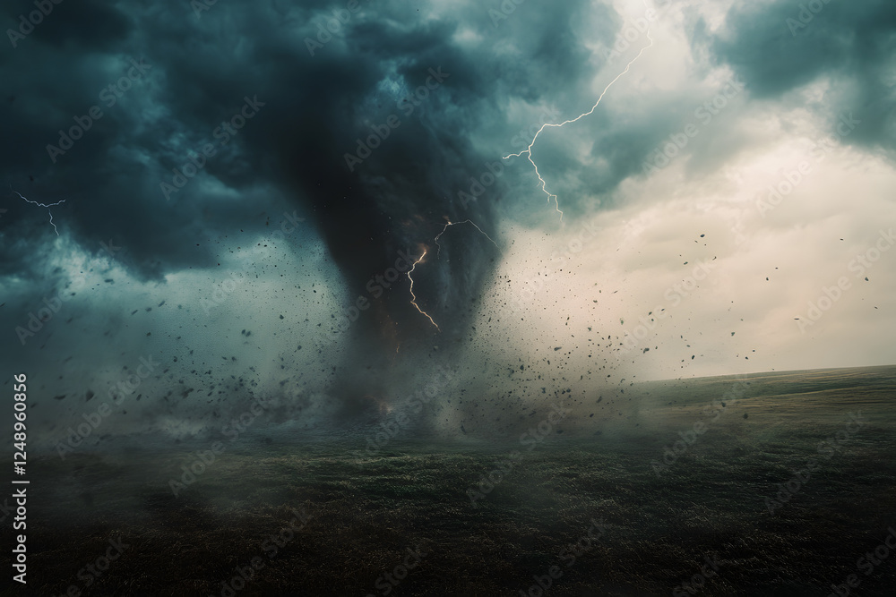 Fototapeta premium storm over the sea