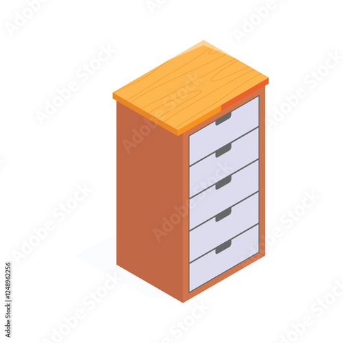 Take a look at this customizable icon of drawers in trendy design stylee