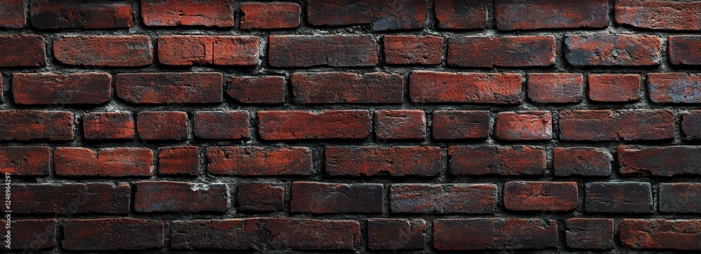 Dark Red Brick Wall Texture, Urban Background, Design Element Dark Red Brick Wall Texture, Urban Background, Design Element