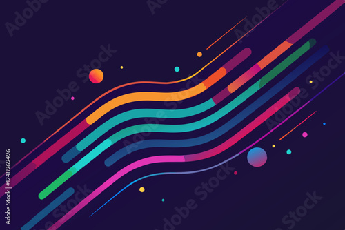 abstract background with colorful lines
