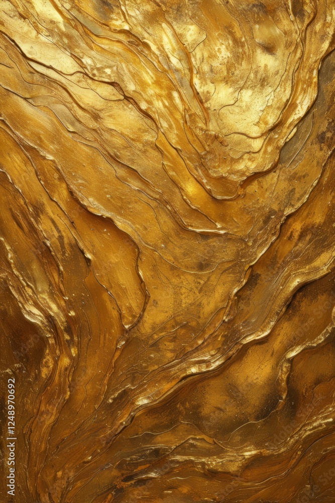 Obraz premium a close up of a gold colored surface with a black background