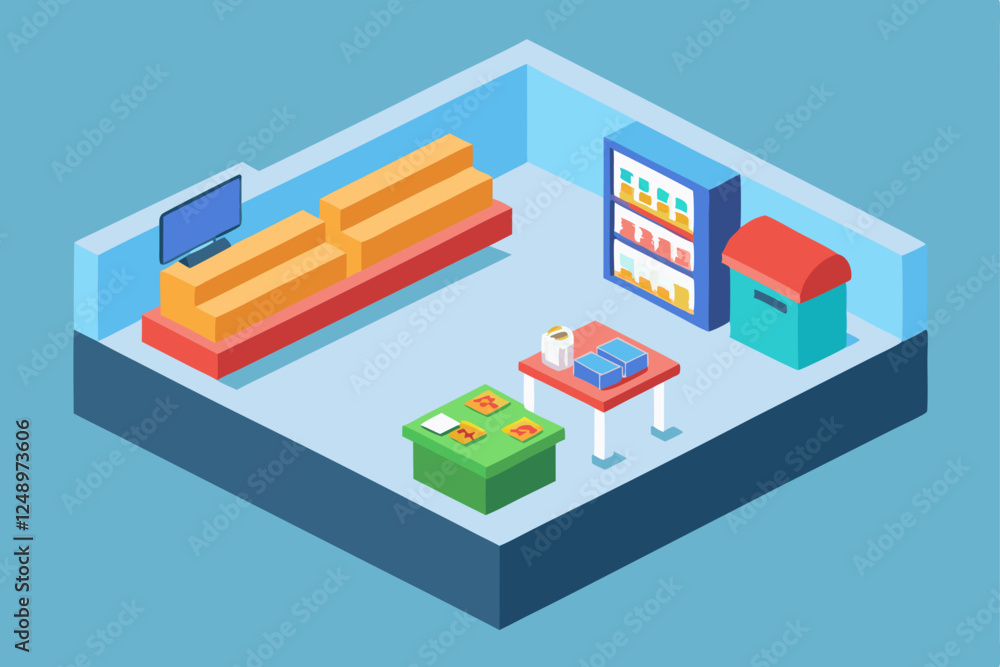 isometric view of a modern building isometric view of a modern building