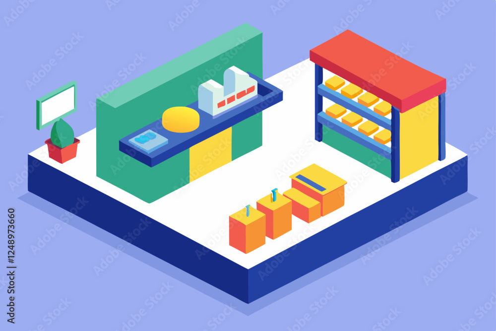 isometric view of a modern building isometric view of a modern building