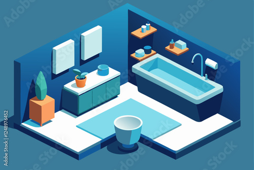 vector illustration of a modern office building