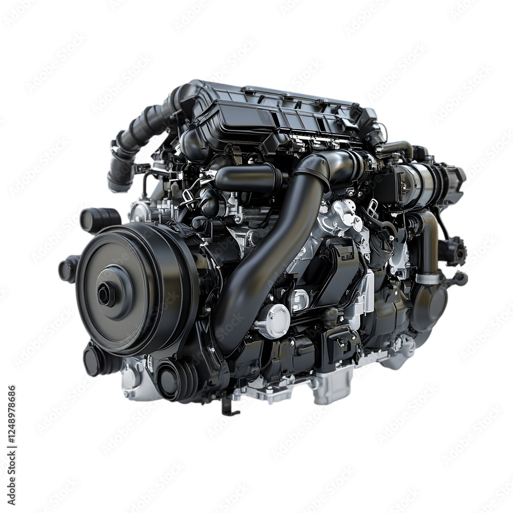 High-Performance Black Automotive Engine for Power and Efficiency
High-Performance Black Automotive Engine for Power and Efficiency