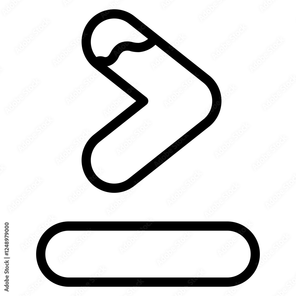 Greater than or equal to symbol line Greater than or equal to symbol line