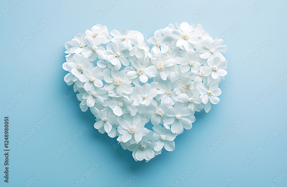 heart of white flowers heart of white flowers
