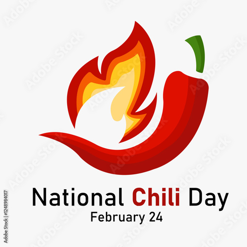 vector graphic of National Chili Day good for national National Chili Day celebration. flat design. flyer design.flat illustration.