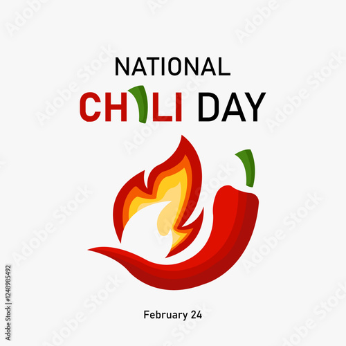 vector graphic of National Chili Day good for national National Chili Day celebration. flat design. flyer design.flat illustration.