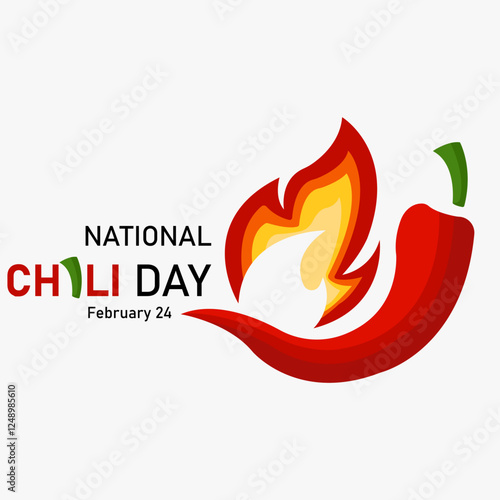 vector graphic of National Chili Day good for national National Chili Day celebration. flat design. flyer design.flat illustration.