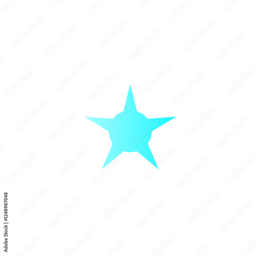 Obraz premium blue star