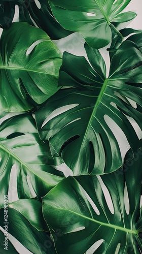 Wallpaper Mural Intricate Tropical Leaf Pattern Torontodigital.ca