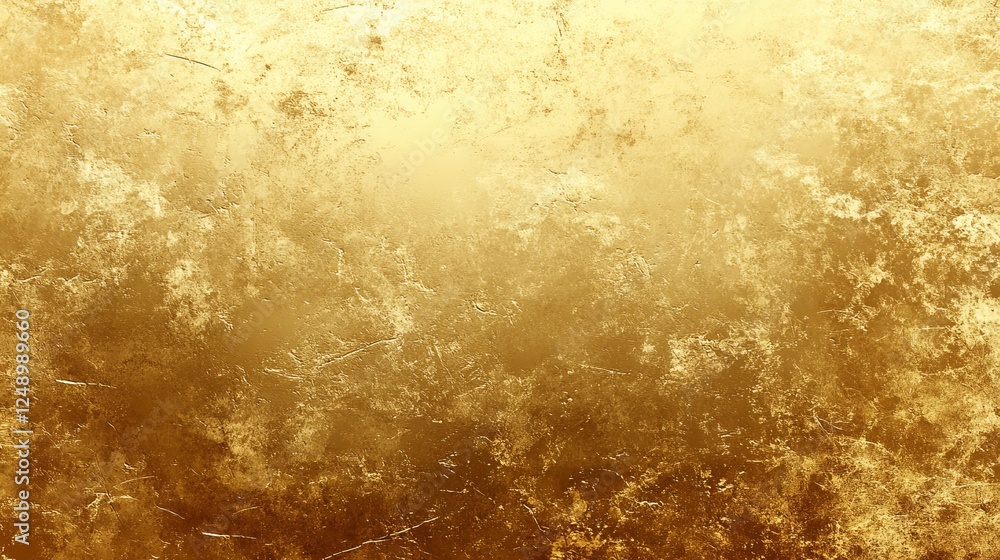 Obraz premium Gold Vector Background, Painterly Effect, Layered Brush Texture, Brilliant Yellow Shade