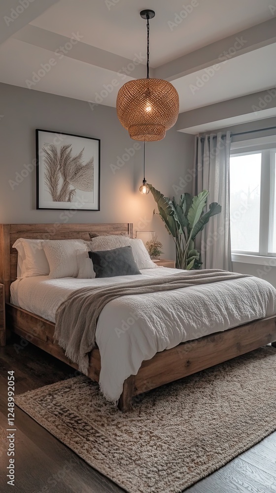 A Serene and Stylish Wooden Bedroom Design A Serene and Stylish Wooden Bedroom Design