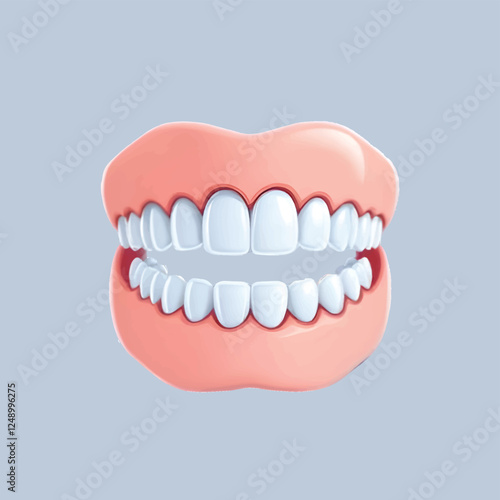 Braces Vector Illustration for Dental colour vectpr image