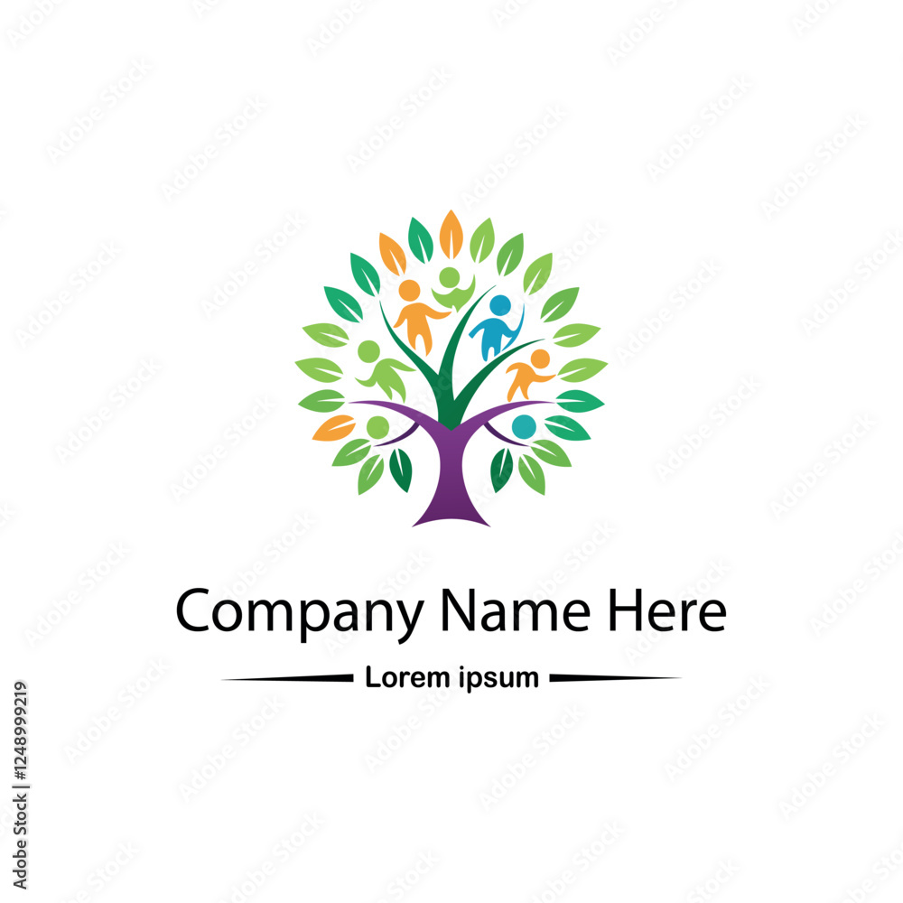 Obraz premium Family tree logo