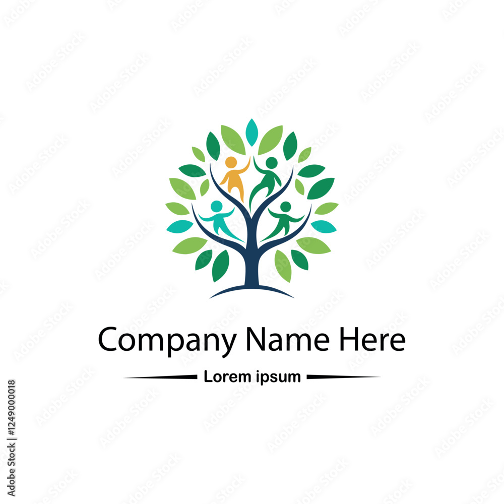 Obraz premium Family tree logo