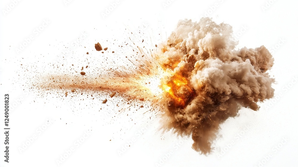 Dramatic meteor fragmentation, blazing trails of light scattering across the sky, vivid colors illuminating the darkness, striking contrast against a pure white backdrop Dramatic meteor fragmentation, blazing trails of light scattering across the sky, vivid colors illuminating the darkness, striking contrast against a pure white backdrop