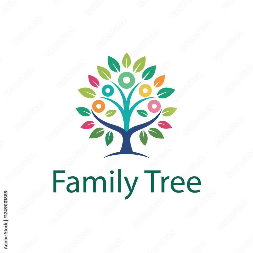 Obraz premium Family tree logo