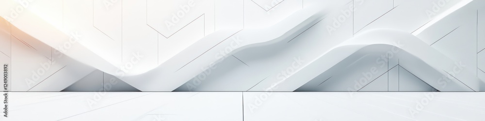 Minimalist Abstract Geometric Design with Soft Lighting for Modern Website Header Minimalist Abstract Geometric Design with Soft Lighting for Modern Website Header