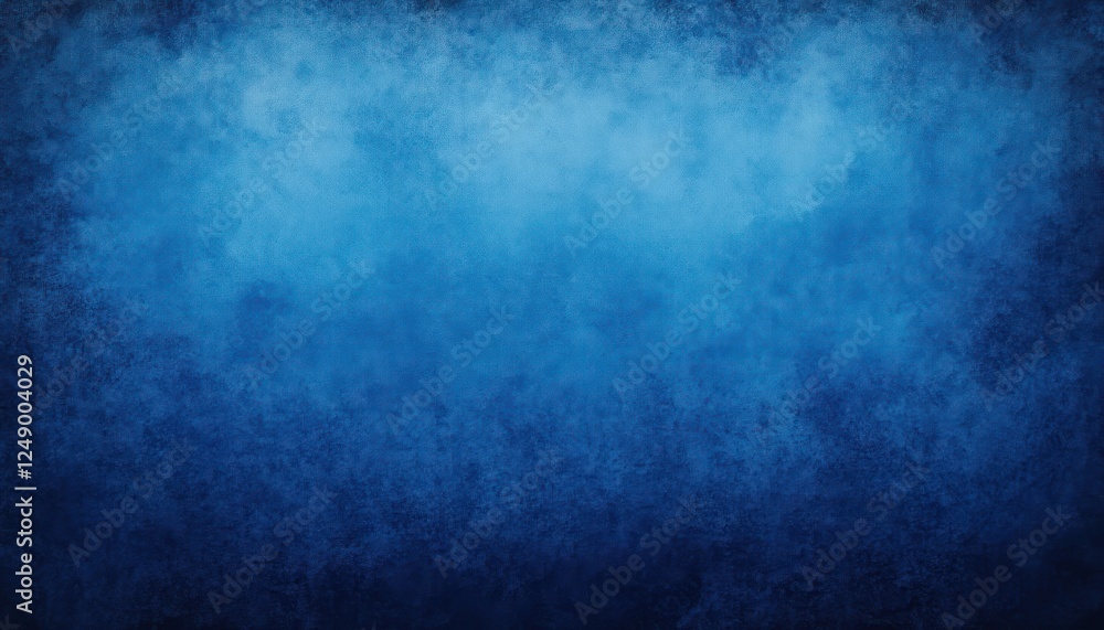 Obraz premium Textured Blue Canvas Background Vintage Grunge Soft Gradient Abstract Design