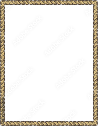 frame of rope border