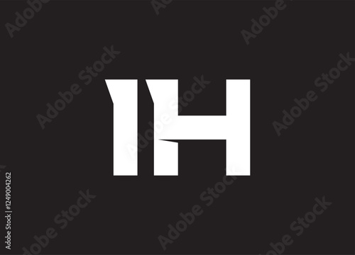 IH letter logo and initial logo design photo