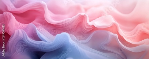 an abstract image with soft, flowing pink and blue shades that create a mesmerizing and calming effect. This image would be perfect for a range of applications.