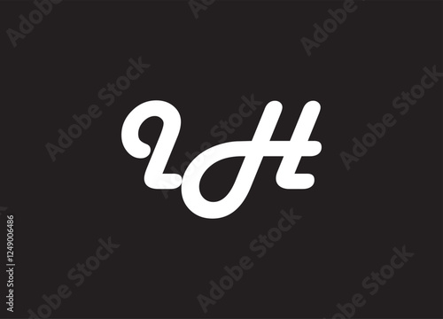 IH letter logo and initial logo design photo