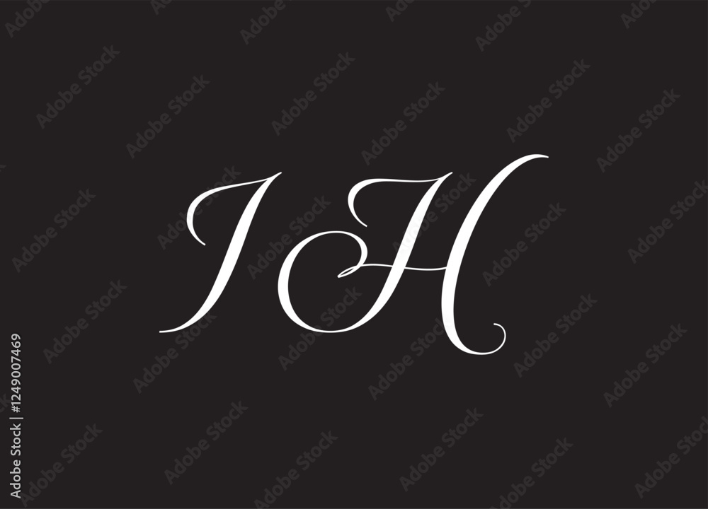 IH letter logo and initial logo design IH letter logo and initial logo design
