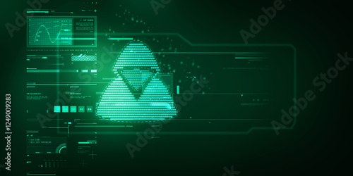 

2d illustration Cyber crime and internet privacy hacking. Network security, Cyber attack, Computer Virus, Ransomware, and Malware Concept
