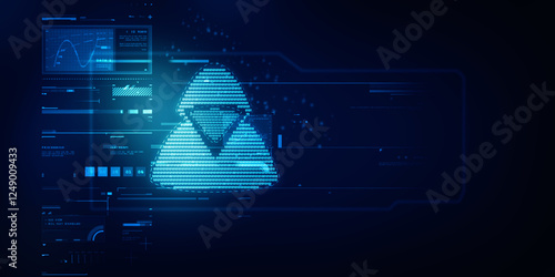 

2d illustration Cyber crime and internet privacy hacking. Network security, Cyber attack, Computer Virus, Ransomware, and Malware Concept
