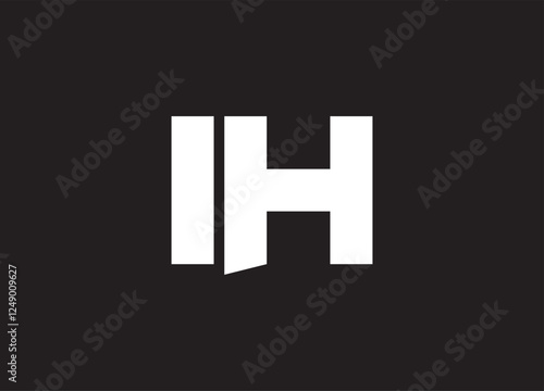 IH letter logo and initial logo design photo