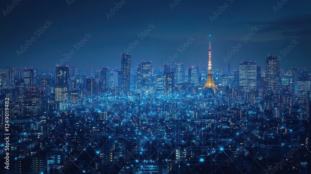 Tokyo Nightscape: A Digital Metropolis Tokyo Nightscape: A Digital Metropolis