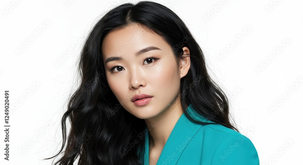 Professional Portrait of a Woman in a Blue Blazer for Business and Marketing Use Professional Portrait of a Woman in a Blue Blazer for Business and Marketing Use