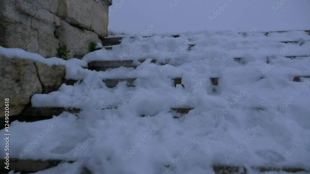 custom made wallpaper toronto digitalCity under the snow. High quality FullHD footage