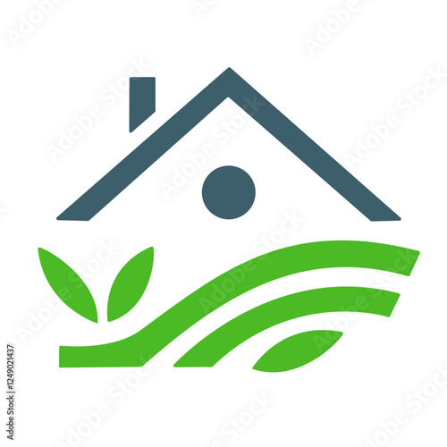 An eco-friendly home seamlessly blending with nature, creating a sustainable and comfortable living environment