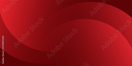 Red abstract background. Dynamic shapes composition. Vector Illustration