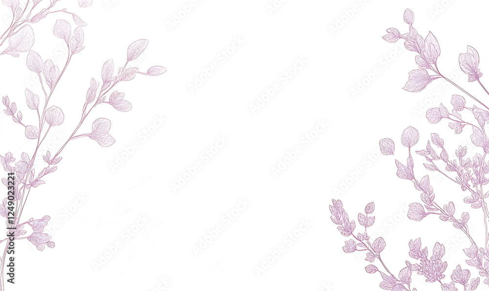 flowers and leaves in pictures illustrator2D flowers and leaves in pictures illustrator2D